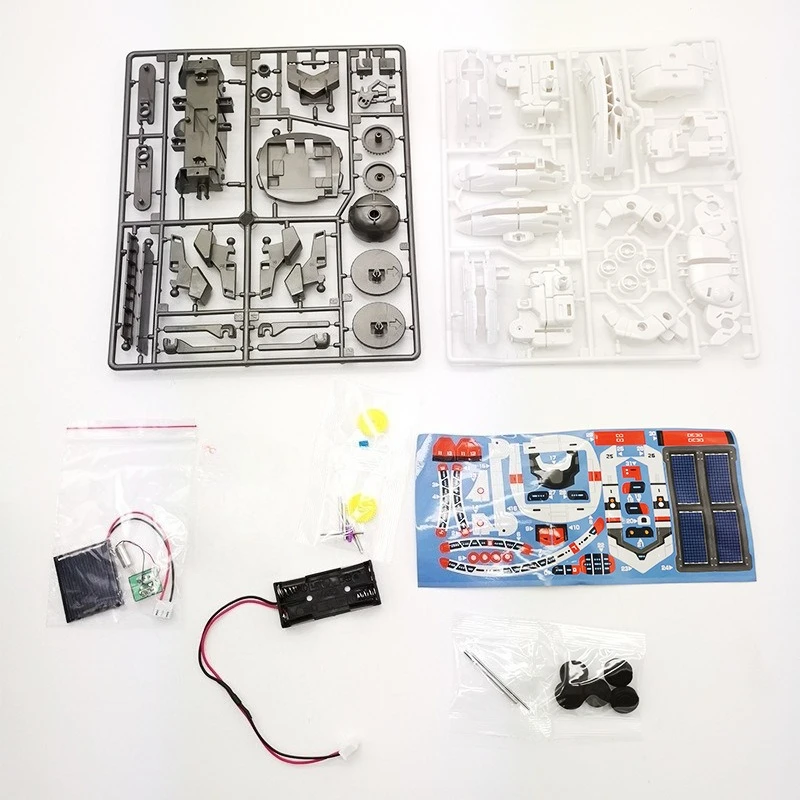 6-in-1 Solar Space Robot, Spacecraft Designs & Solar Powered, Develops Engineering Thinking and Space Knowledge for Ages 8-14