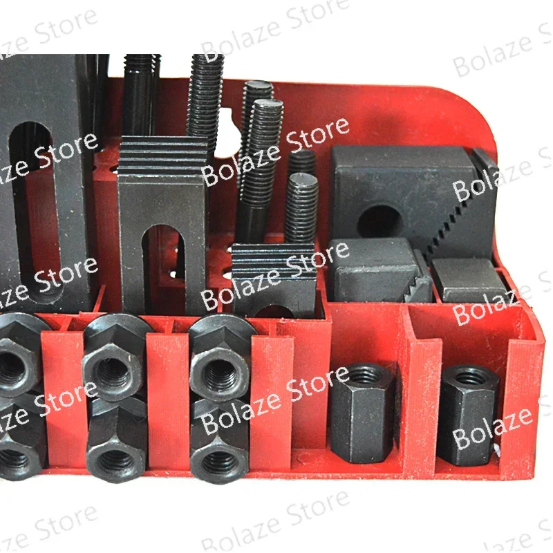 Combination Platen Mold Parts 58PCS/Set for M10 Milling Machine Pressure Plate Universal Clamp Group Code Iron