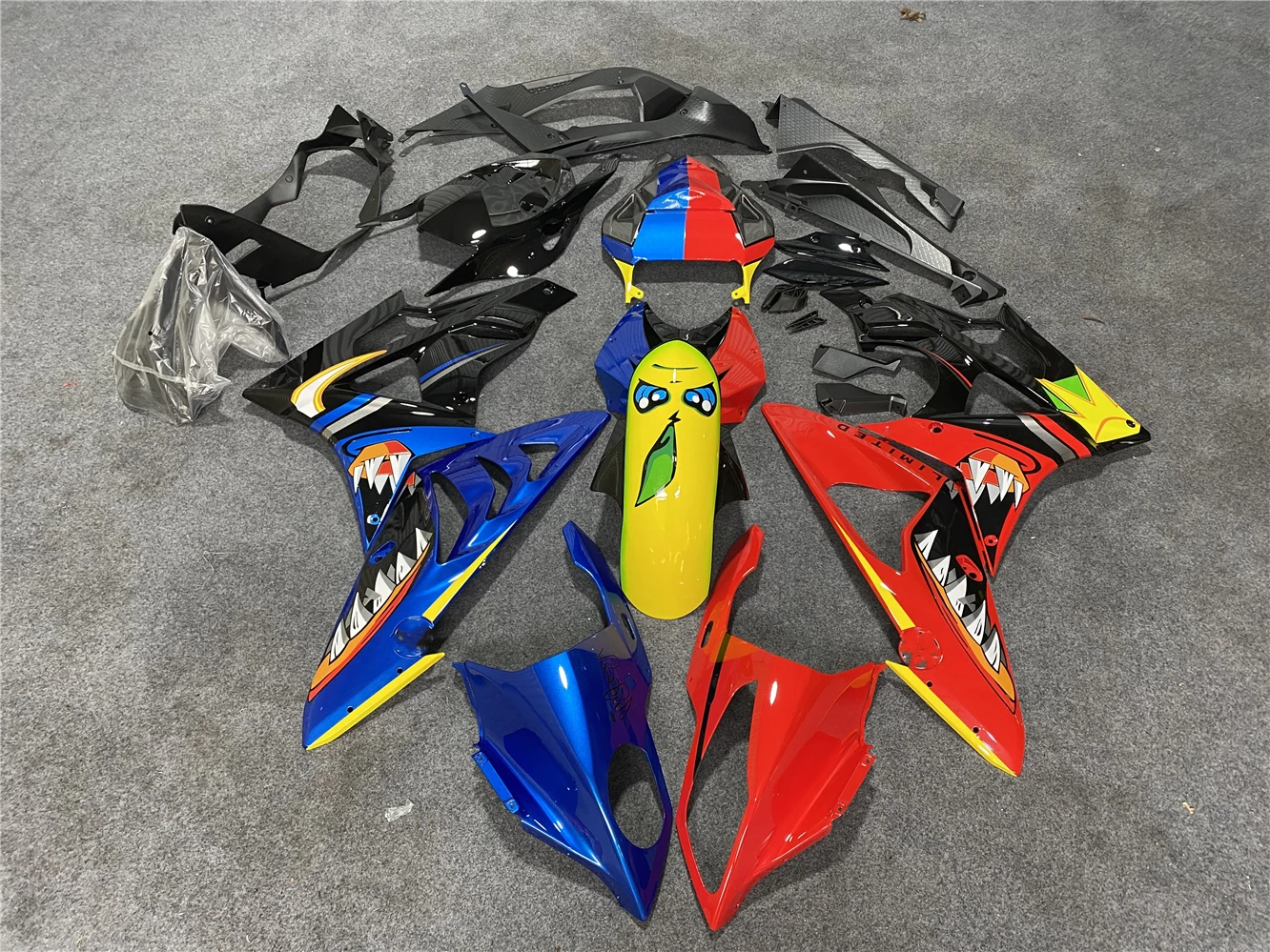 4Gifts New ABS Motorcycle Fairings Fit For S1000RR 09 10 11 12 13 14 2009 2010 2011 2012 2013 2014 HP4 Custom Red Blue Shark