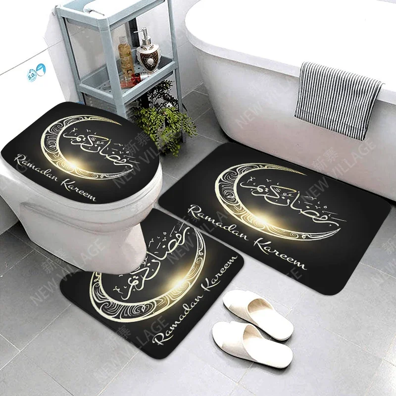 home bathroom floor mats Bath Foot mat modern Castle Magic and Moon bathroom accessories rug Toilet mat Bathtub anti-slip carpet