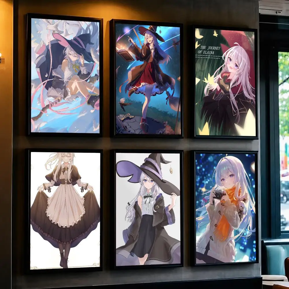 anime W-Wandering Witch The Journey of-F Poster Decorative Wall Art Sticker for Cafe Office Bedroom and Living Room