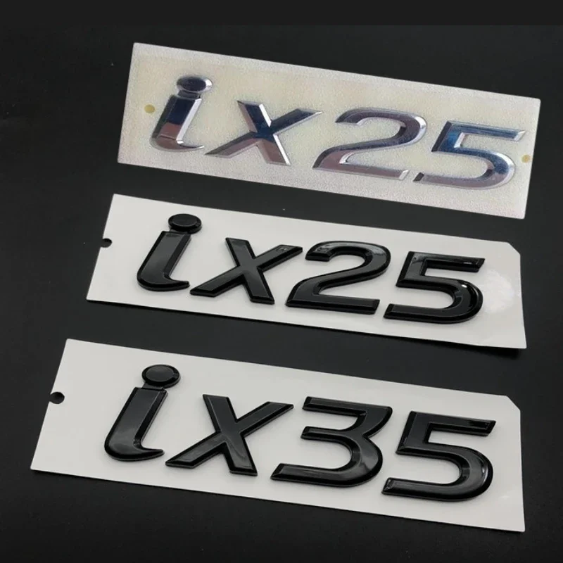 Car Trunk Badge Sticker for Hyundai IX25 IX35 Letters Azera CELESTA CRETA ELANTRA IONIQ IX20 Ix25 Ix35 Ix55 SOLARIS Accessories