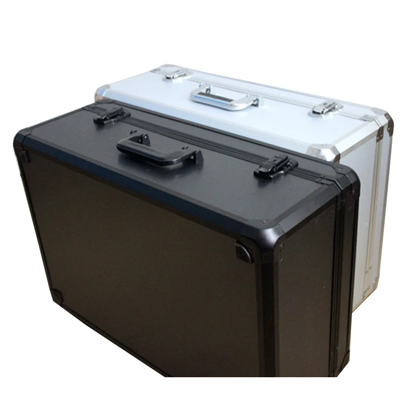 Large Tool Case Portable Box Aluminum Alloy Storage Document Safe Product Demonstration Sample Display Toolbox