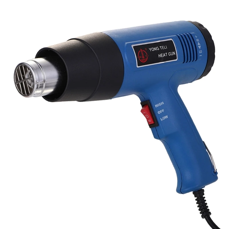 Calefacción pistolas 2000W Control temperatura variable 300 ℃ 600 ℃ Calefacción rápida Pistolas caliente Boquillas