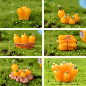 Patung Hewan Kelinci Wortel Lucu Dekorasi Rumah Natal Paskah Aksesori Dekorasi Kue Taman Miniatur Hadiah Figur Modern 8 patung natal miniatur penjualan terbaik - №