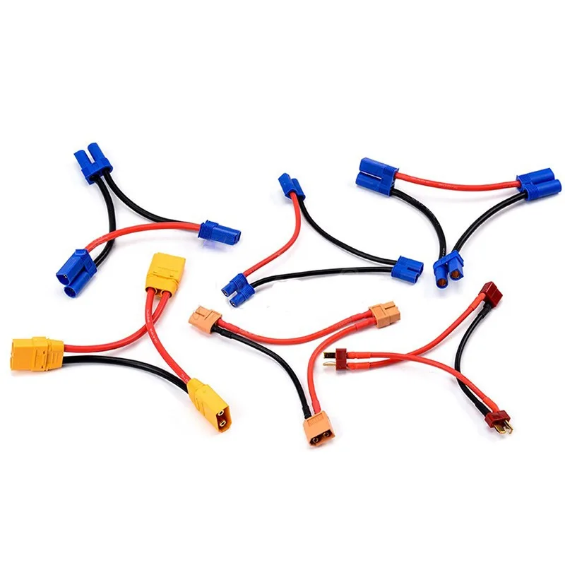 HPXGRC XT60 XT90 T EC5 TRX Connettore Maschio Femmina 12AWG Adattatore Batteria Serie Cavo di Collegamento per Elicottero Per FPV RC Strumenti