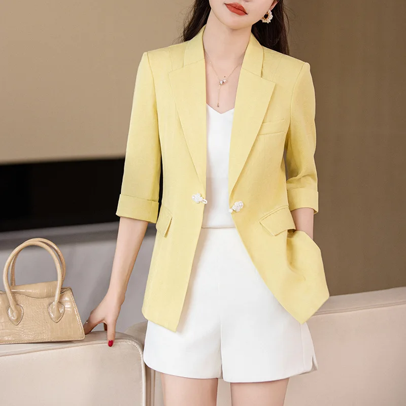 

Formal Blazers Jackets Coat for Women OL Styles Professional Business Work Wear Outwear Tops Career Interview Clothes