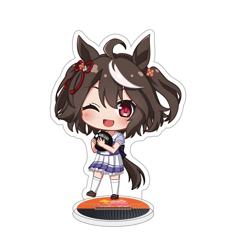 Uma Musume Pretty Derby 10cm Acrylic Stand Key Chain Tokai Teio Special Week Silence Suzuka Anime Figure Key chain
