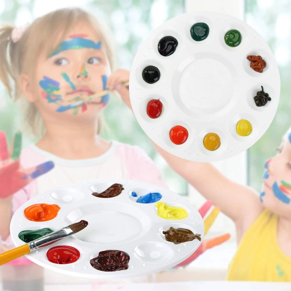 1 Paint Palette Trays Palette Holders White Plastic Palettes for Students Children Paint Holders DIY Projects Art/Craft Classes