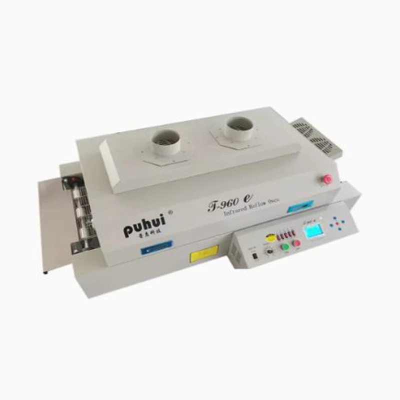 PUHUI T-960E Infrared Reflow Oven Channel BGA SMD SMT Rework Sation Reflow Oven Soldering Station IC Heater Soldering Machine