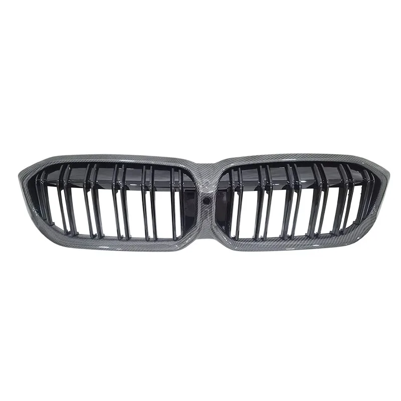 

Carbon Fiber Gloss Carbon Double Slats Kidney Grille Mesh Grill for BMW 3 Series G20 LCI G21 G28