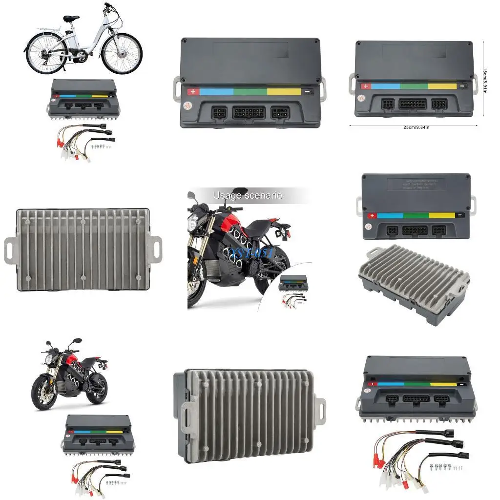 

E15A High Performances Sine Waves Motor Controllers IP67 Waterproof PC Programmable Speed Controllers for Electric Scooters