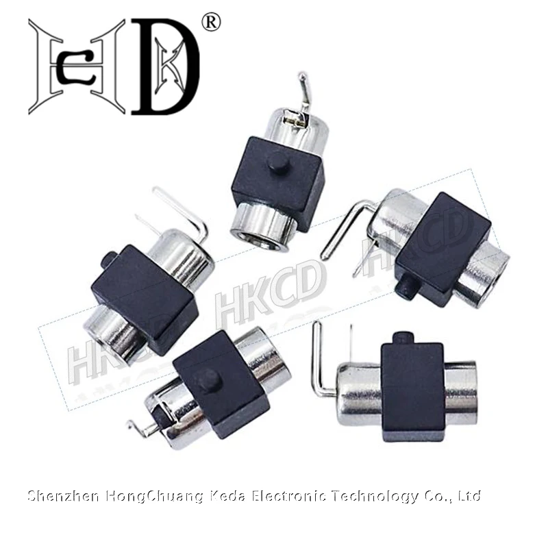 5Pcs/DC-083A Power Socket 3A All Copper Female Base 2/Two Pin Side Insert Bend 3.9 * 1.3 Pin High Current Female Base