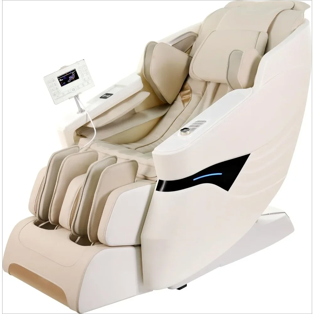 4D Massage Chair, Wireless Charge, SL Track, Airbag, Yoga Stretch, Foot Roller, Touch Screen, Zero Gravity Shiatsu Massage Chair