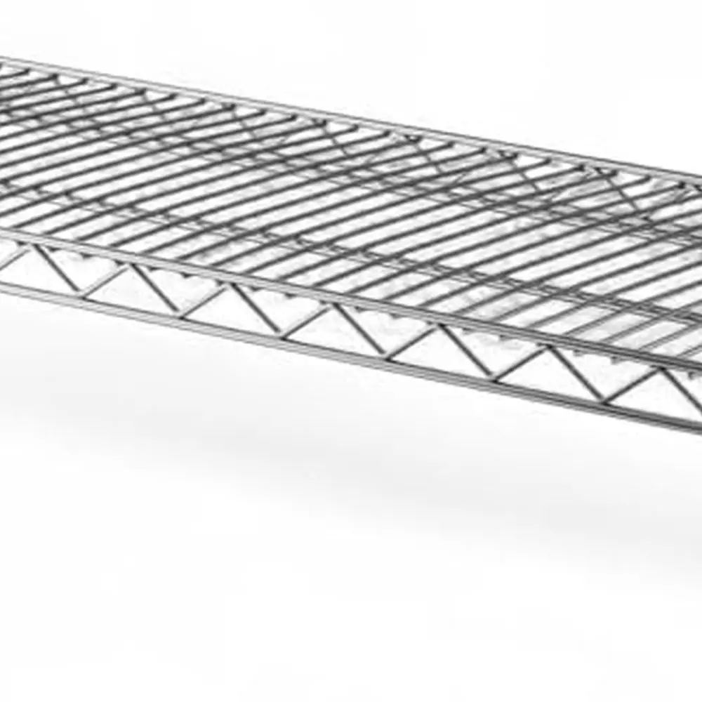

Хромированная настенная проволочная полка размером 14 x 36 дюймов с эпоксидным покрытием, прочная стальная полка для хранения, сертифицированная NSF, простая установка, оп.