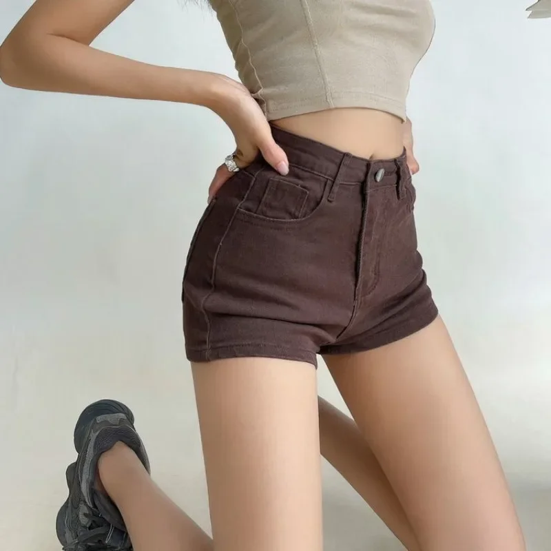 

Elegant Skinny High Waist Female Short Jeans Pants Harajuku Fashion 2000s Clothes Wholesale Y2k Hot Vintage Women's Denim Shorts