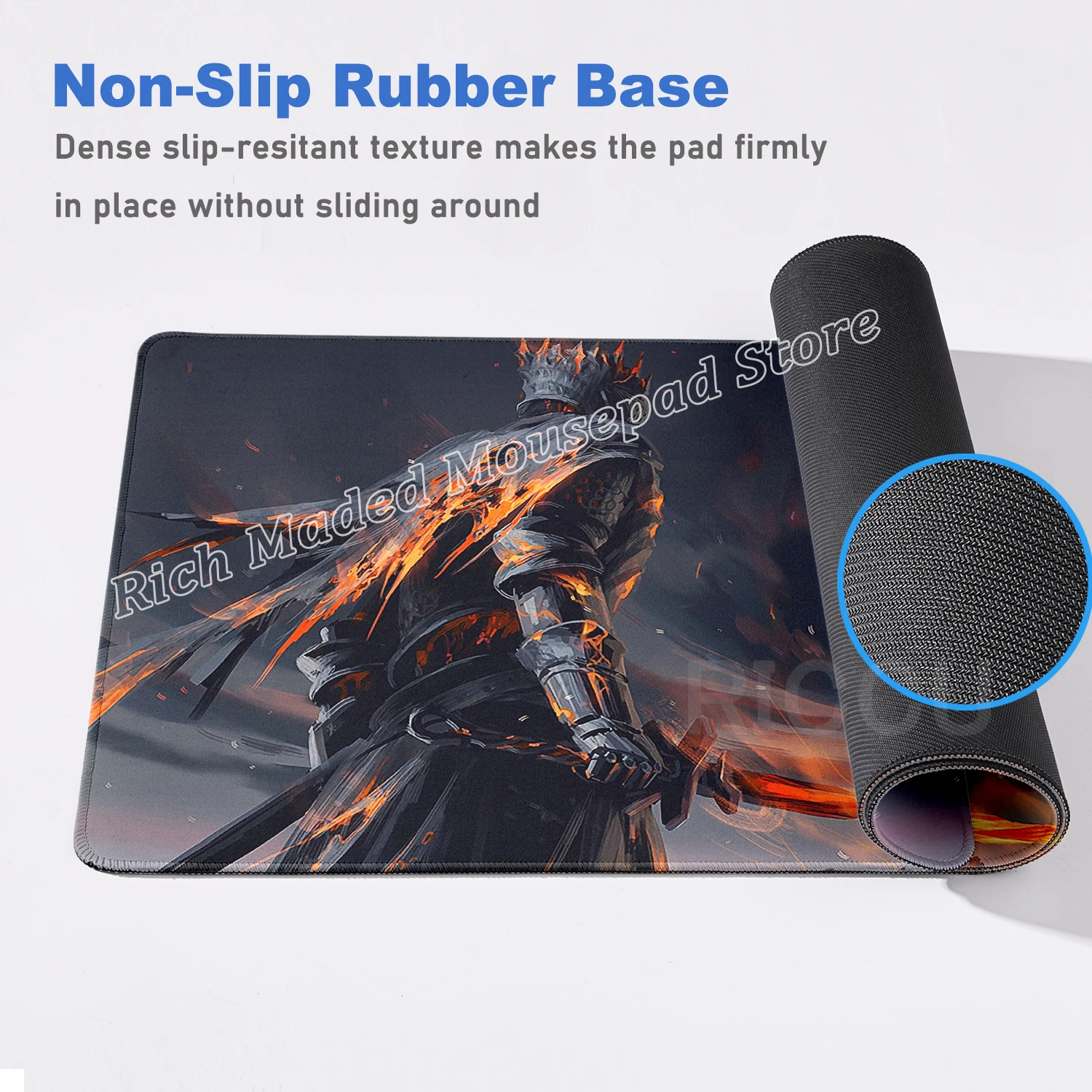 لوحة ماوس كبيرة من Gamer Dark Souls XXL لوحة ماوس لوحة مفاتيح مضادة للانزلاق للكمبيوتر المحمول مكتب ماوس حصيرة منصات خزانة الكمبيوتر ملحقات المكتب