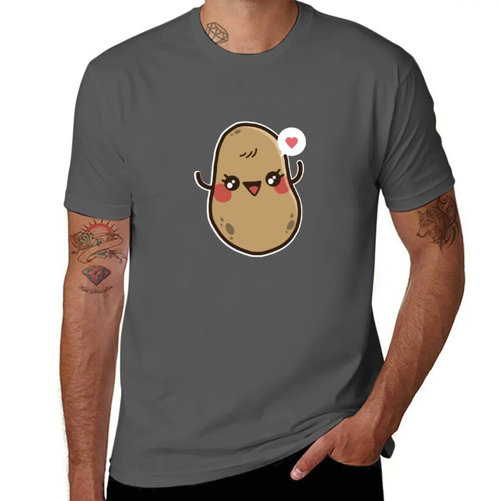 

Potato T-Shirt Lightweight Basic Short Sleeve Shirt