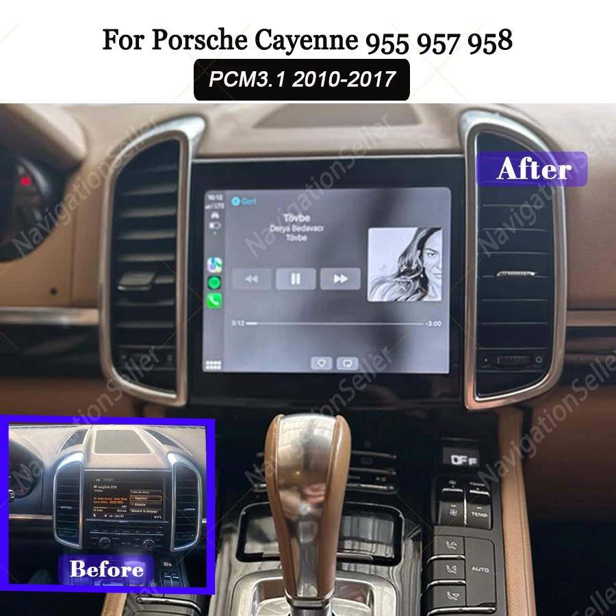 

For Cayenne 957 958 Android Carplay Screen Auto Radio Multimedia Stereo Gps Navigation Head Unit Wireless Wifi Bluetooth RDS FM