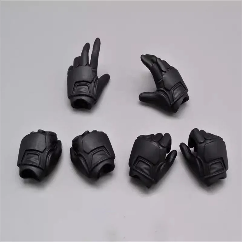 

1/6 Scale Soldier Accessories Black Gloved Hands 6 Pieces Model Toy Fit 12'' Action Figures Body In Stock