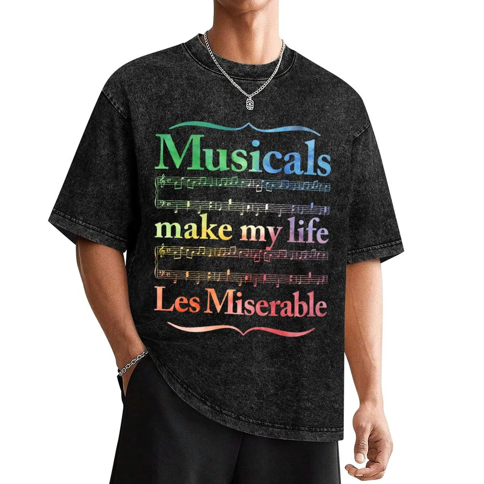 Musicals Make My Life Les Miserable T-Shirt cheap stuff heavyweights anime shirts men