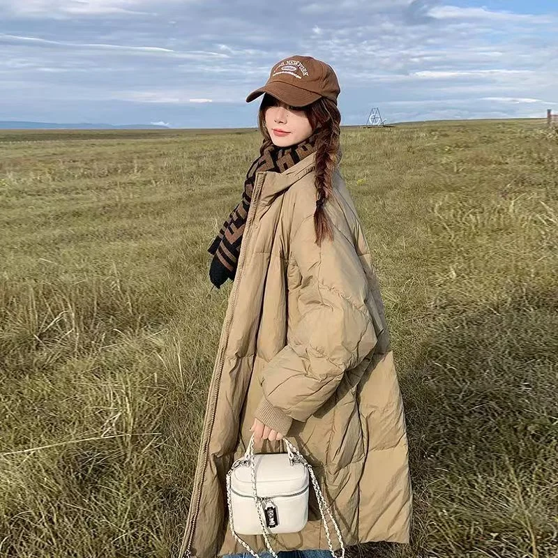 Down Cotton-padded Coat Women's Winter 2024 New Thick Korean Dongdaemun Cotton-padded Coat Women's Long Loose Cotton-padded Coat