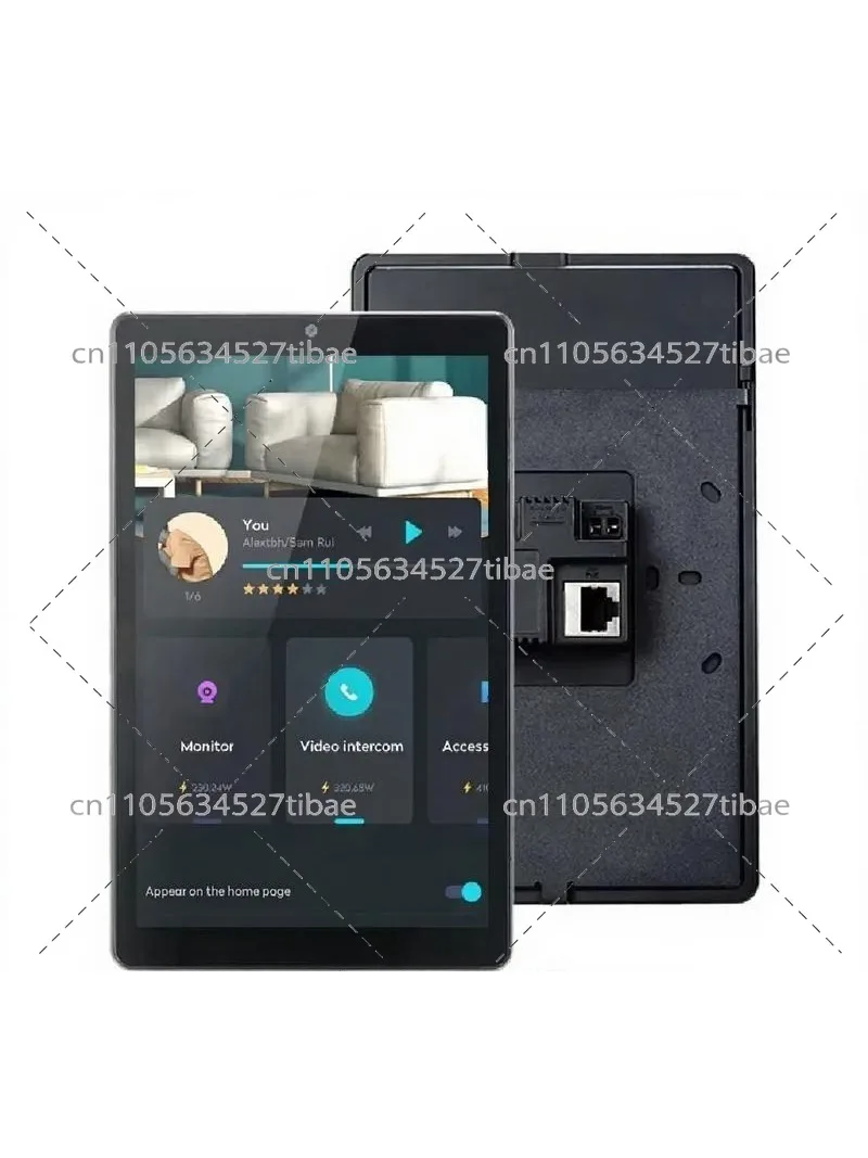 8 Inch Embedded Android 11 Poe Tablet with Capacitive Touch, 2GB Memory Wall Mounted Touch Control Panel