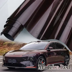 High Glossy PET Madeira Red vinyl wrap film gloss Chameleon Midnight Red chameleon vinyl wrap film for Motorcycle stickers