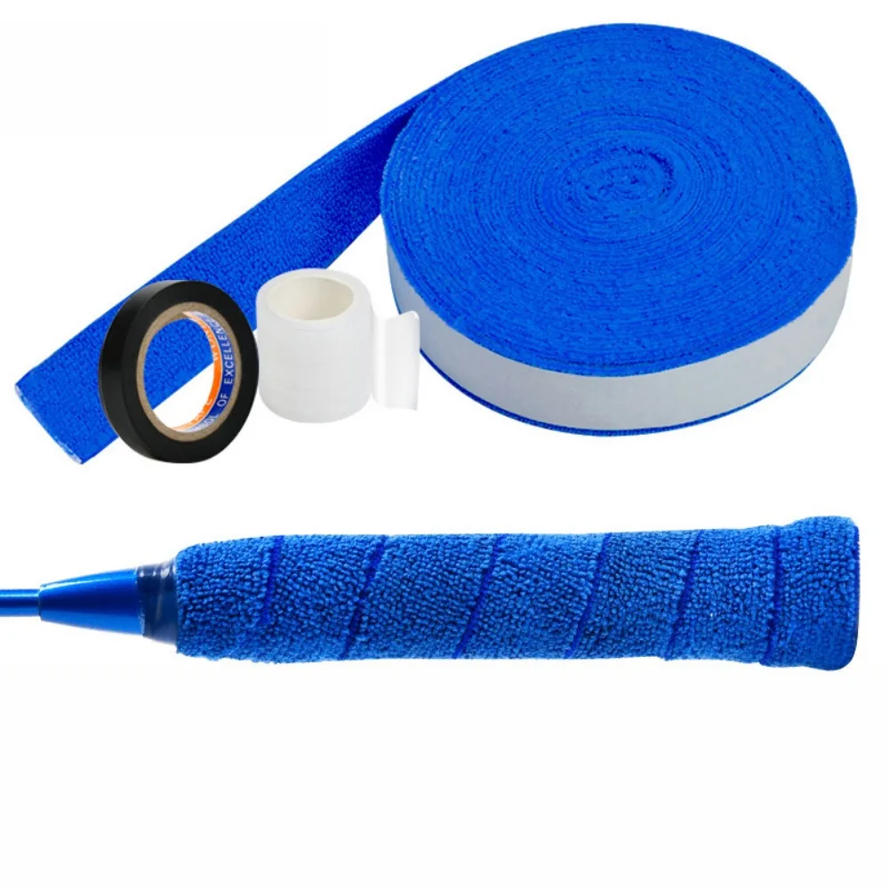 

Colourful Badminton Racket Overgrip 10M Length Anti-Slip Tennis Towel Hand Grip Breathable Dry Feel Fishing Rod Wrap Strap