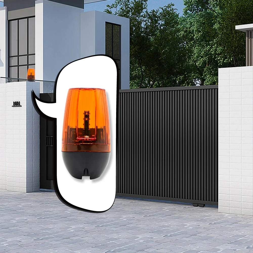 Security Protection Flashing Light Flashing For Gate Light Alarm 12V-265V AC/DC