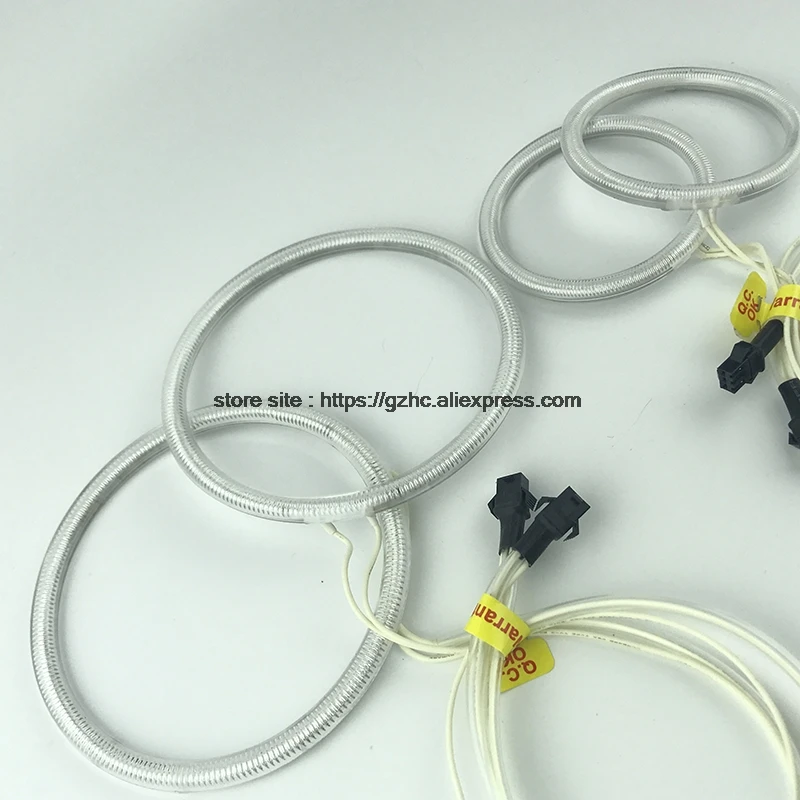 For Chevrolet Lacetti Optra Nubira 2002-2008 Ultra Bright Day Light DRL CCFL Angel Eyes Demon Eyes Kit Warm White Ring