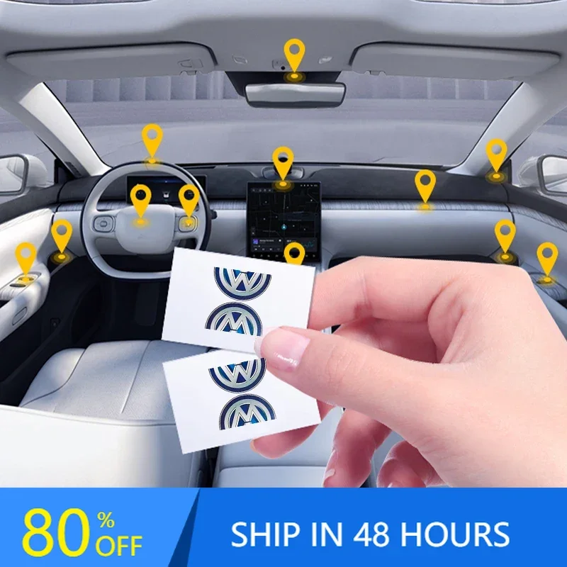 

Модные автомобильные наклейки, крутые металлические наклейки с логотипом автомобиля, эмблемы, наклейки-декали для Volkswagen Tharu R Polo T5 GTI Tiguan Passat