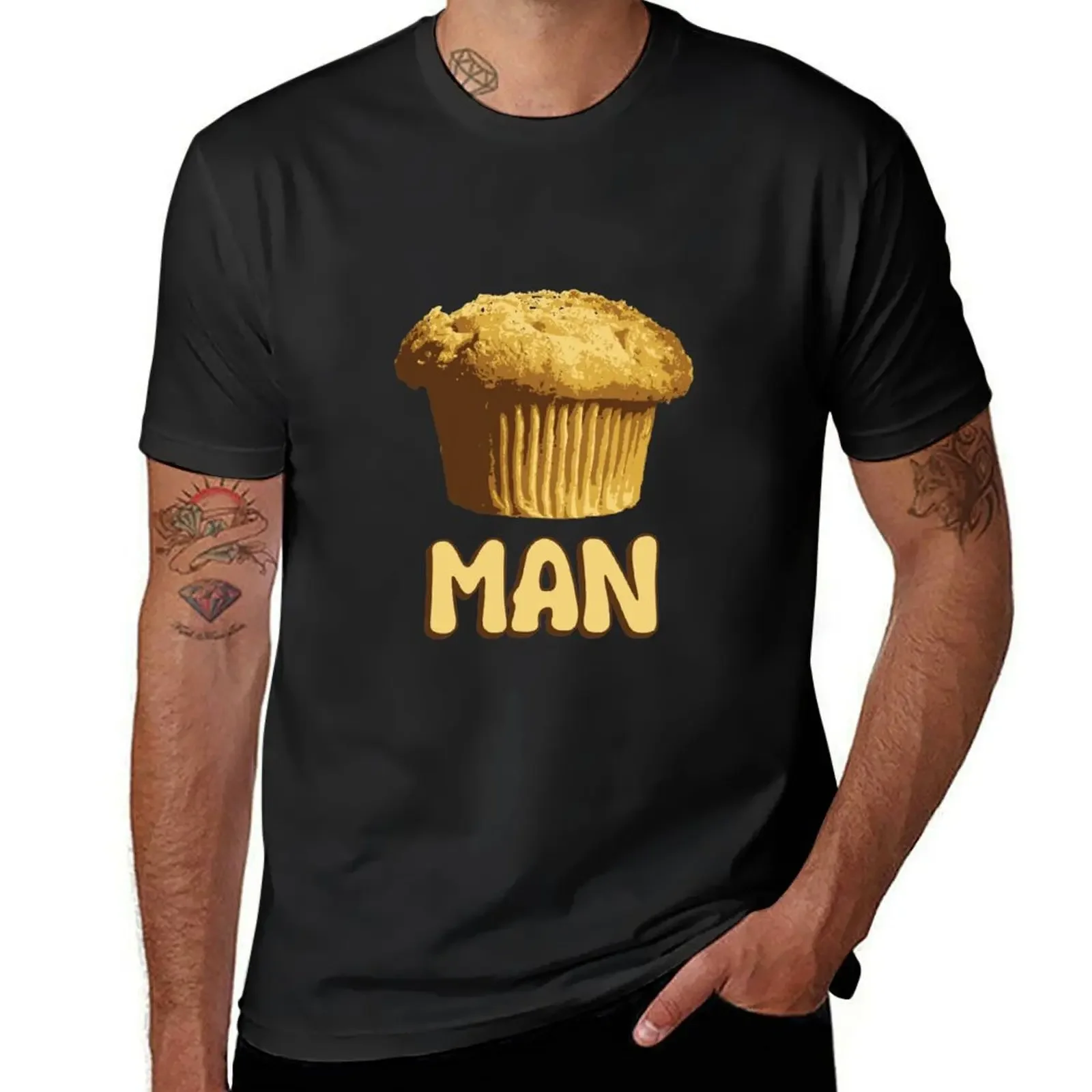 Muffin Man T-Shirt vintage anime shirt anime t shirts Aesthetic clothing vintage Men's t-shirt