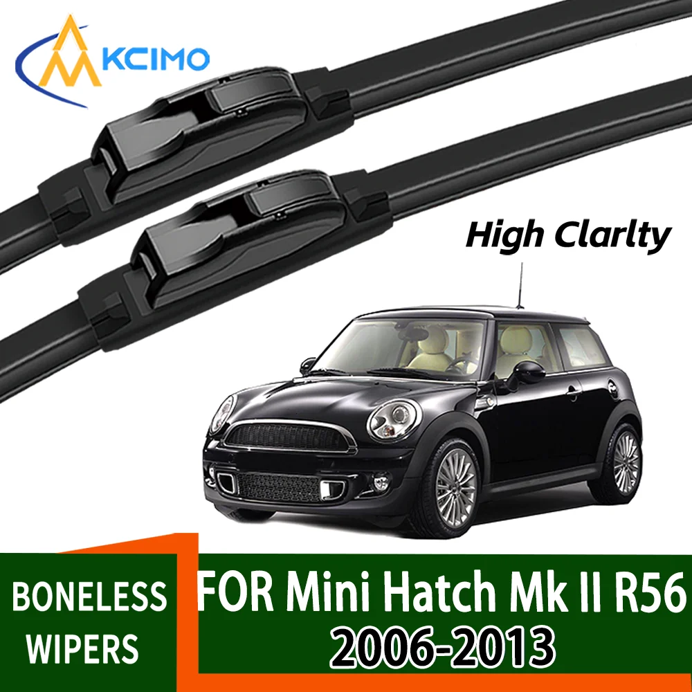 Für Mini Hatch Mk II R56 2006–2013 2007, langlebig, geräuschlos, Frontwischerblätter, Auto-Windschutzscheibe, Fensterwischer-Zubehör