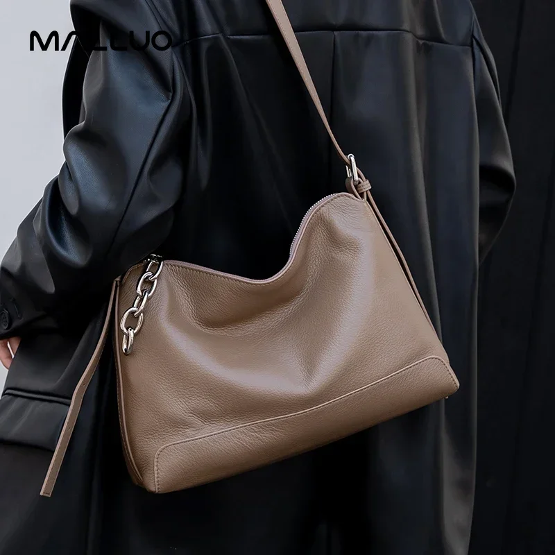 

Women's Cow Real Leather Crossbody Bag Female Cowhide Designer Luxury Shoulder Bags Ladies Casual Soft Tote Handbag for Lady New