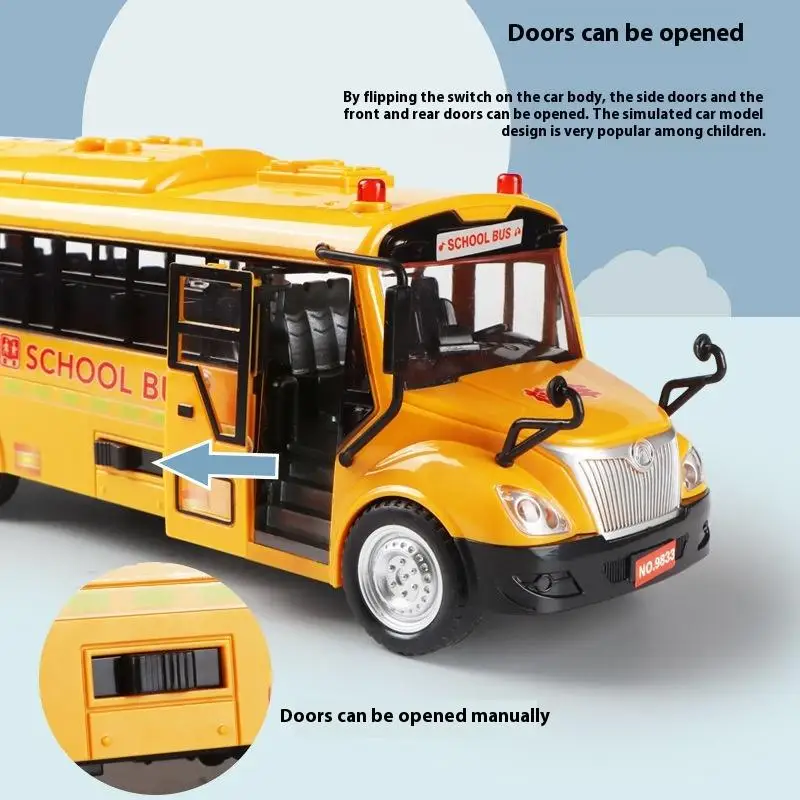 

1 комплект, игрушечный автобус, автомобиль 1:30, инерционный раздвижной автобус, модель автомобиля, имитация звука и света, музыка, развивающие игрушки, детский подарок