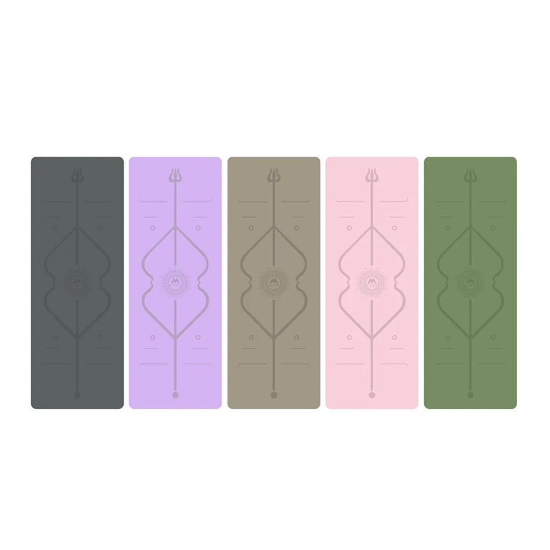 

Custom Logo 5mm Matte Finish Natural Rubber PU Foldable Yoga Mat Waterproof Anti-Slip Sweat Trace Grip Align Mat