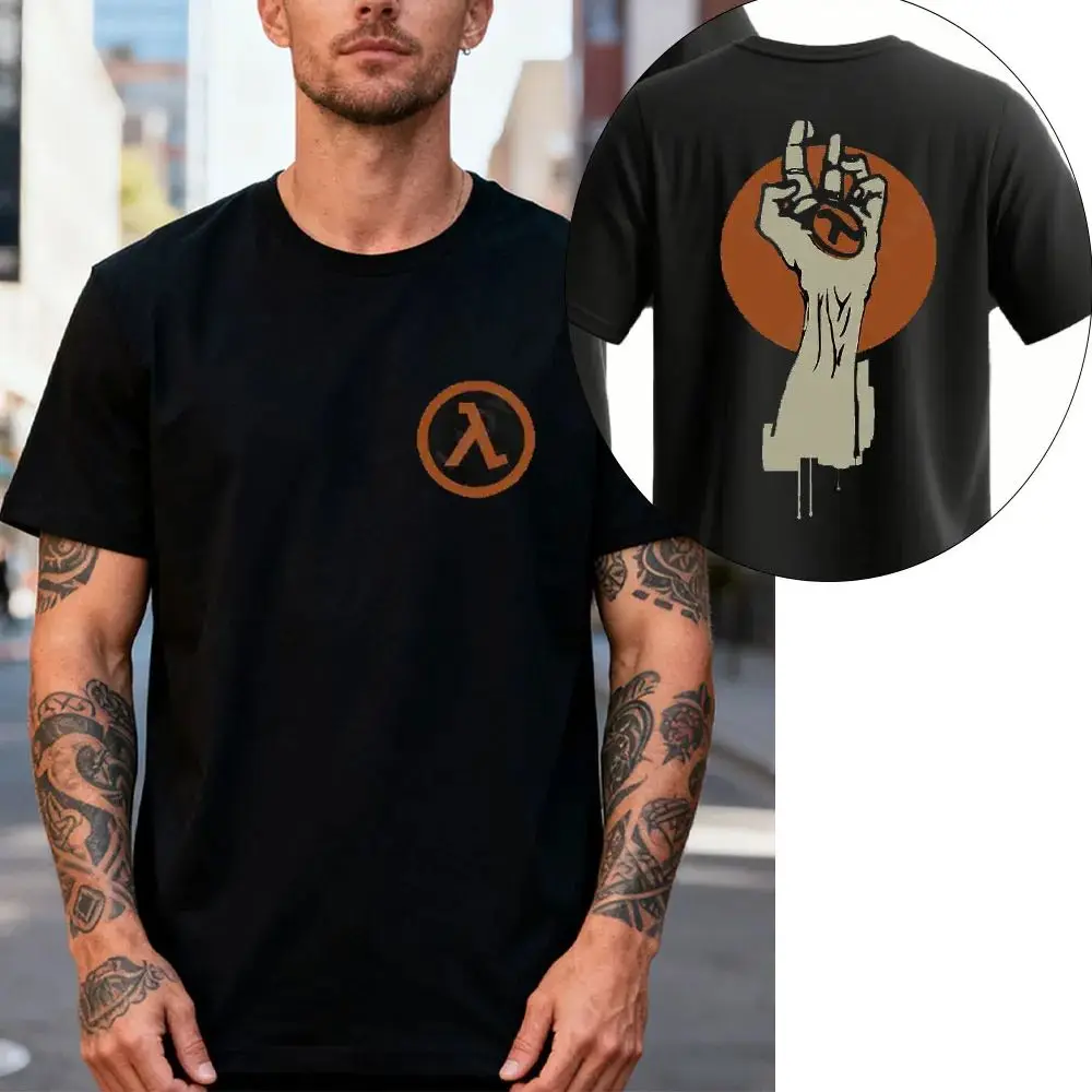 Gaming Tee Half-Life 2 T-Shirt Gordon Freeman Valve Sierra ATI Gaming Graphic Print Short Sleeve Casual Loose Streetwear Unisex