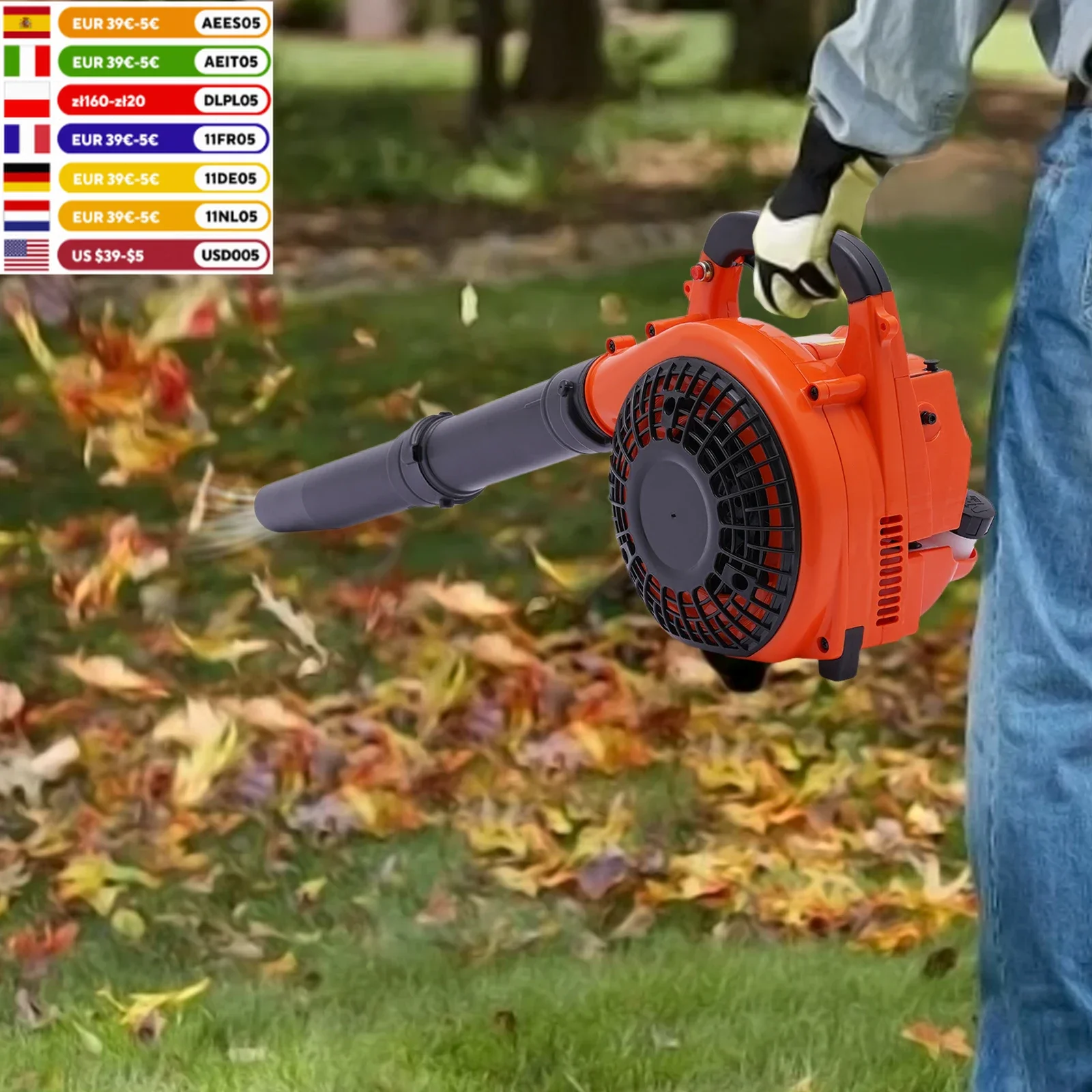 Gas OperatiOn EnEs Leaf Portable Hand Gas Blower 4.59 Ft³/h 25.4 CC 2-stroke