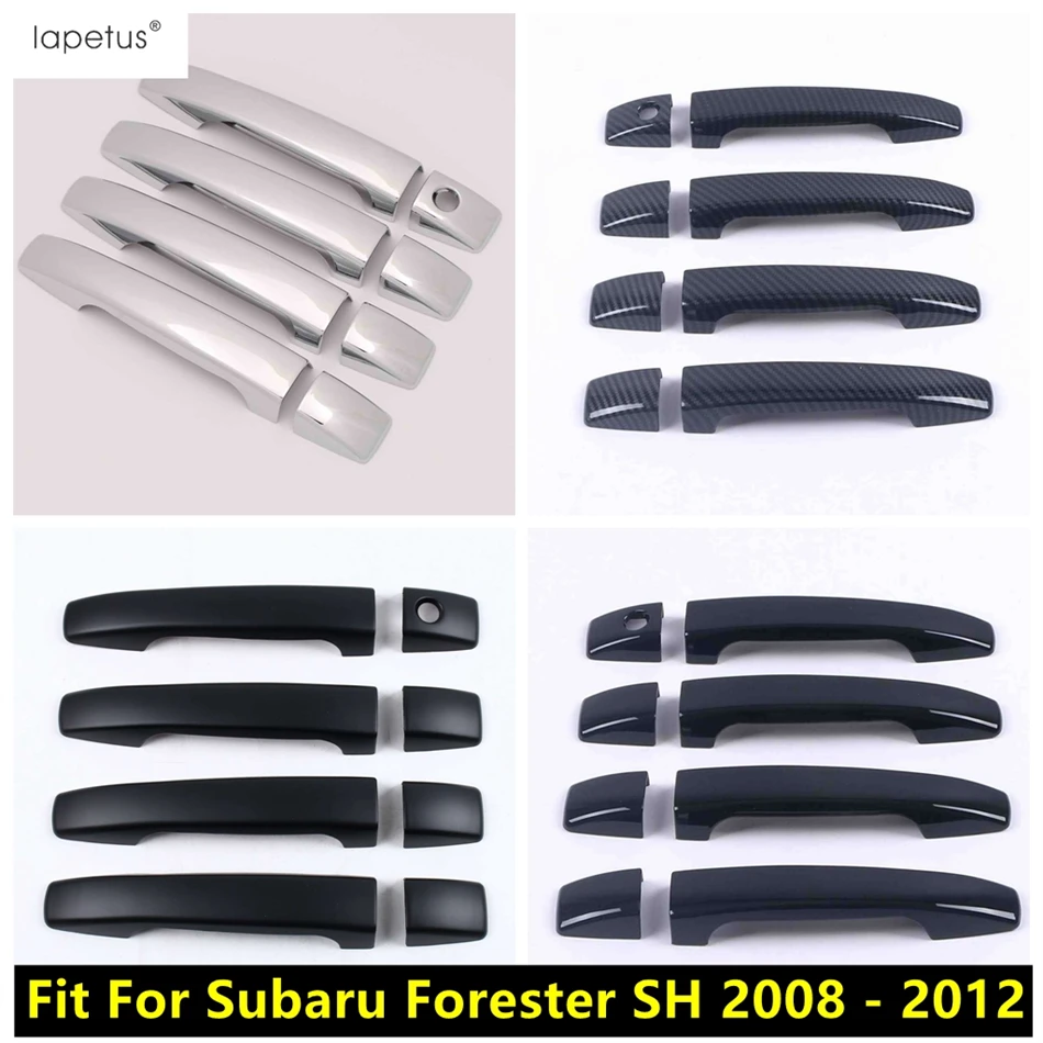 

Car Door Handle Sequins Cover Trim For Subaru Forester SH 2008 2009 2010 2011 2012 ABS Chrome / Carbon Fiber / Black Accessories