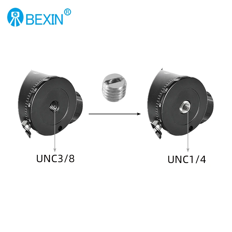 Dado a vite di conversione per fotocamera BEXIN Vite da 1/4" a conversione di installazione da 3/8" adatto per monopiede treppiede per fotocamera