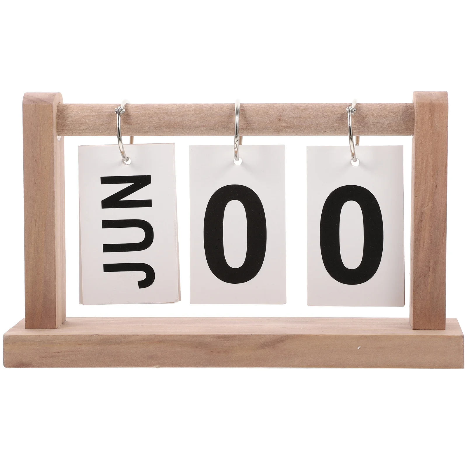 

Desk Perpetual Flip Calendar Wooden Rustic Vintage Table Calendar Desktop Decoration for Home Office School Rustic Office Decor