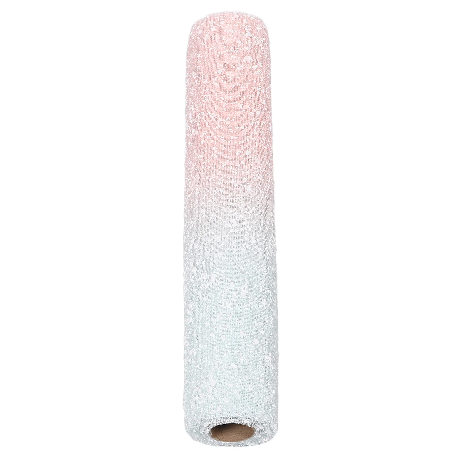 

4 Yard Gradient Snow Dot Tulle Mesh Roll 1 Piece Flower Wrapping Paper for Birthday Bouquet Gift Wrap Floral Packaging Craft
