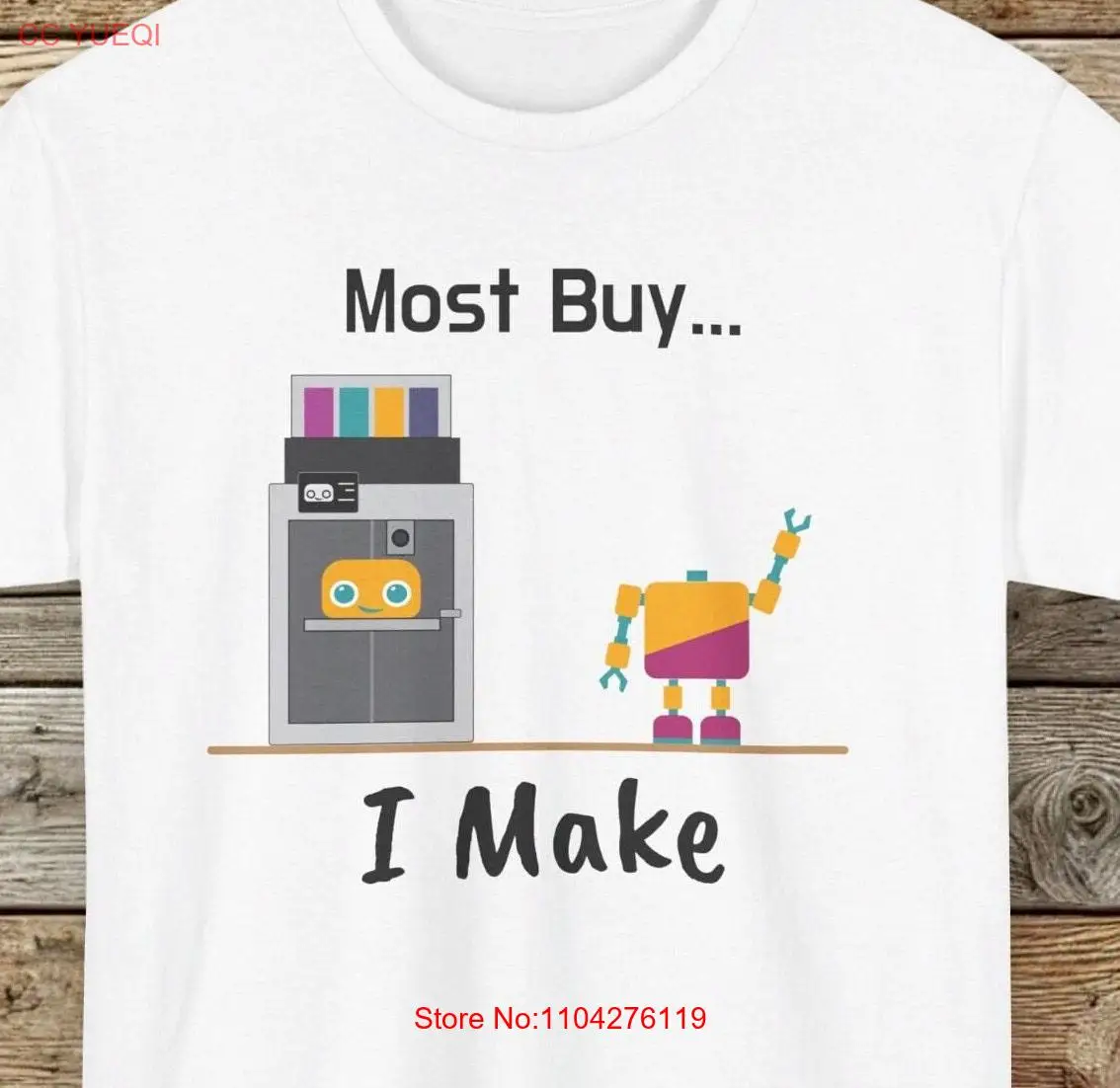 Maker and 3D Printer T Shirt long or short sleeves