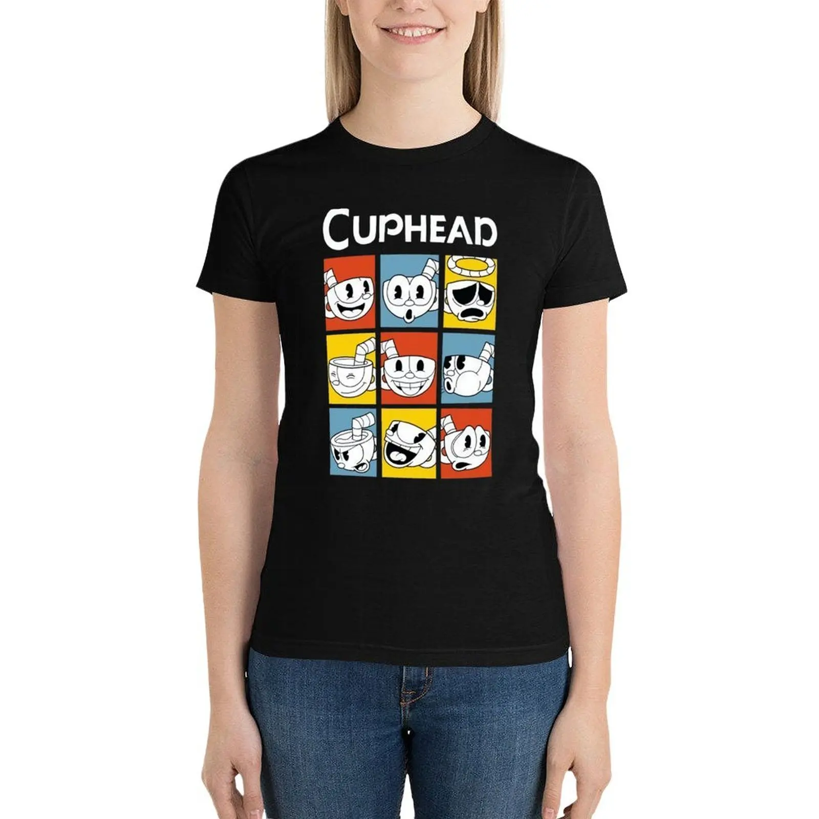 The Cuphead Show T-Shirt kawaii clothes funny t-shirts for Women pack