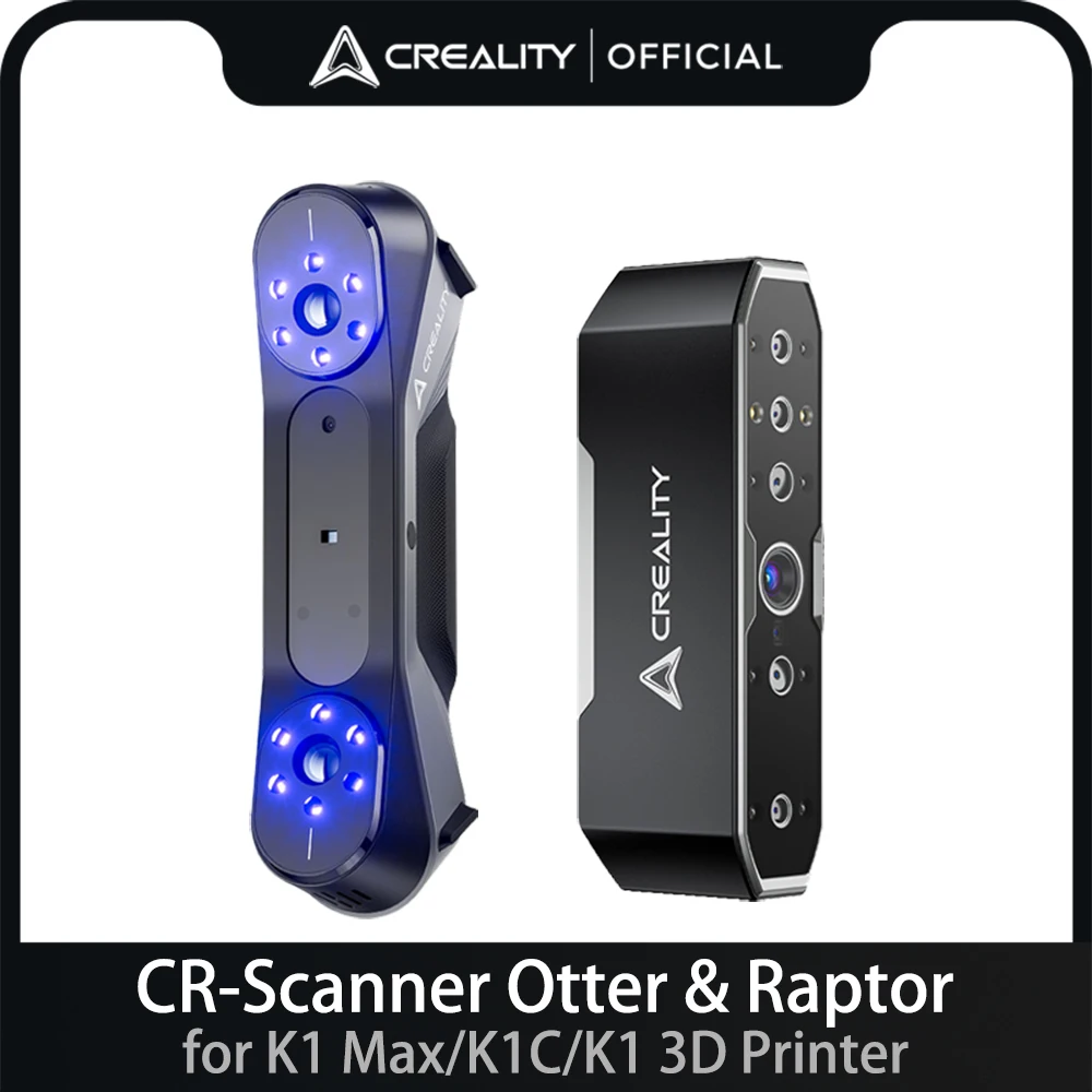 Creality CR-Scan Raptor/CR-Scan Otter 3D Scanner 0.02mm Accuracy Anti-shaking for Smooth Scanning K1 Max or K1C or K1 3D Printer