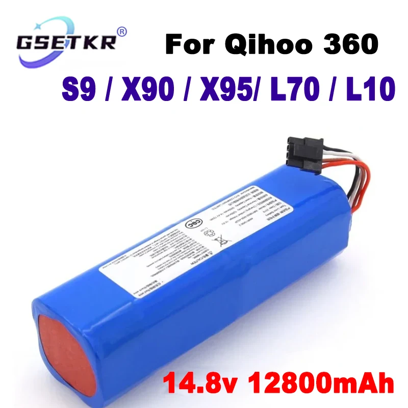 2024 Original 12800mAh For Qihoo 360 X90 X95 S9 S10 Sweeping robot Original battery