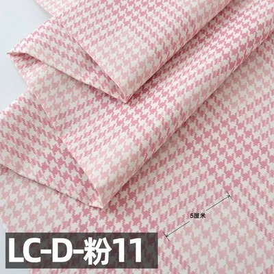 100% Cotton Fabric Handmade Clothing Home Sheet JK Fabric Pink Plaid Cotton For Sewing Dress 50x145cm