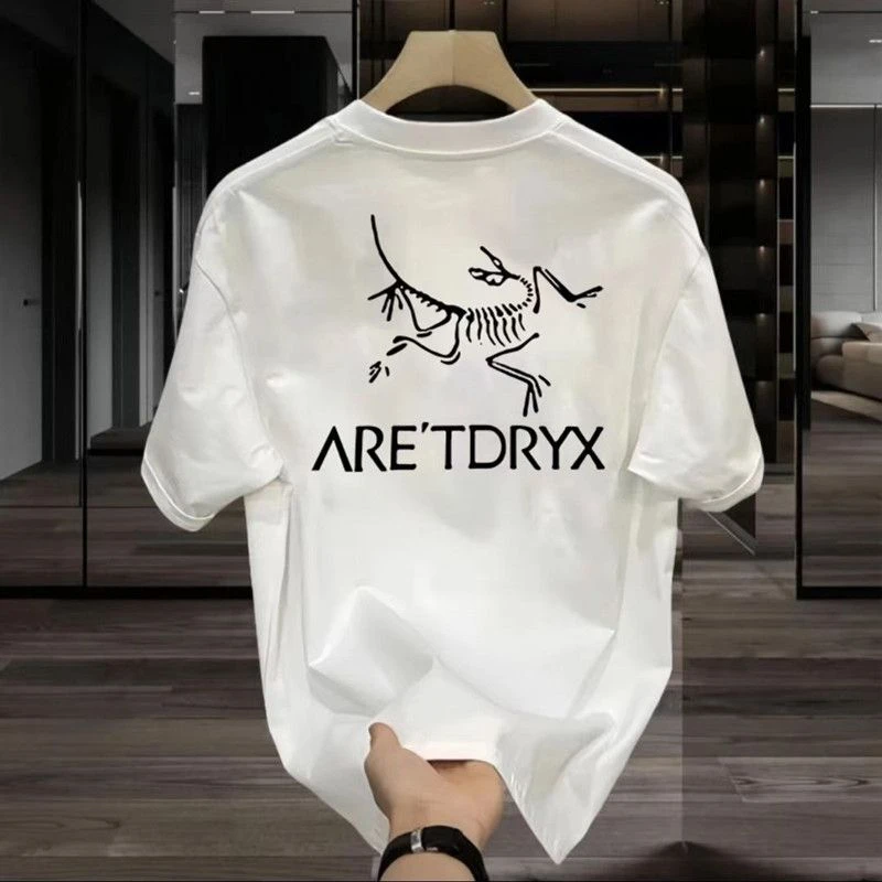 2026 NEW plus High-quality Men's Summer New Thick Pure Cotton T-shirt with Printed Design Stylish Breathable and Sweat-absorbing