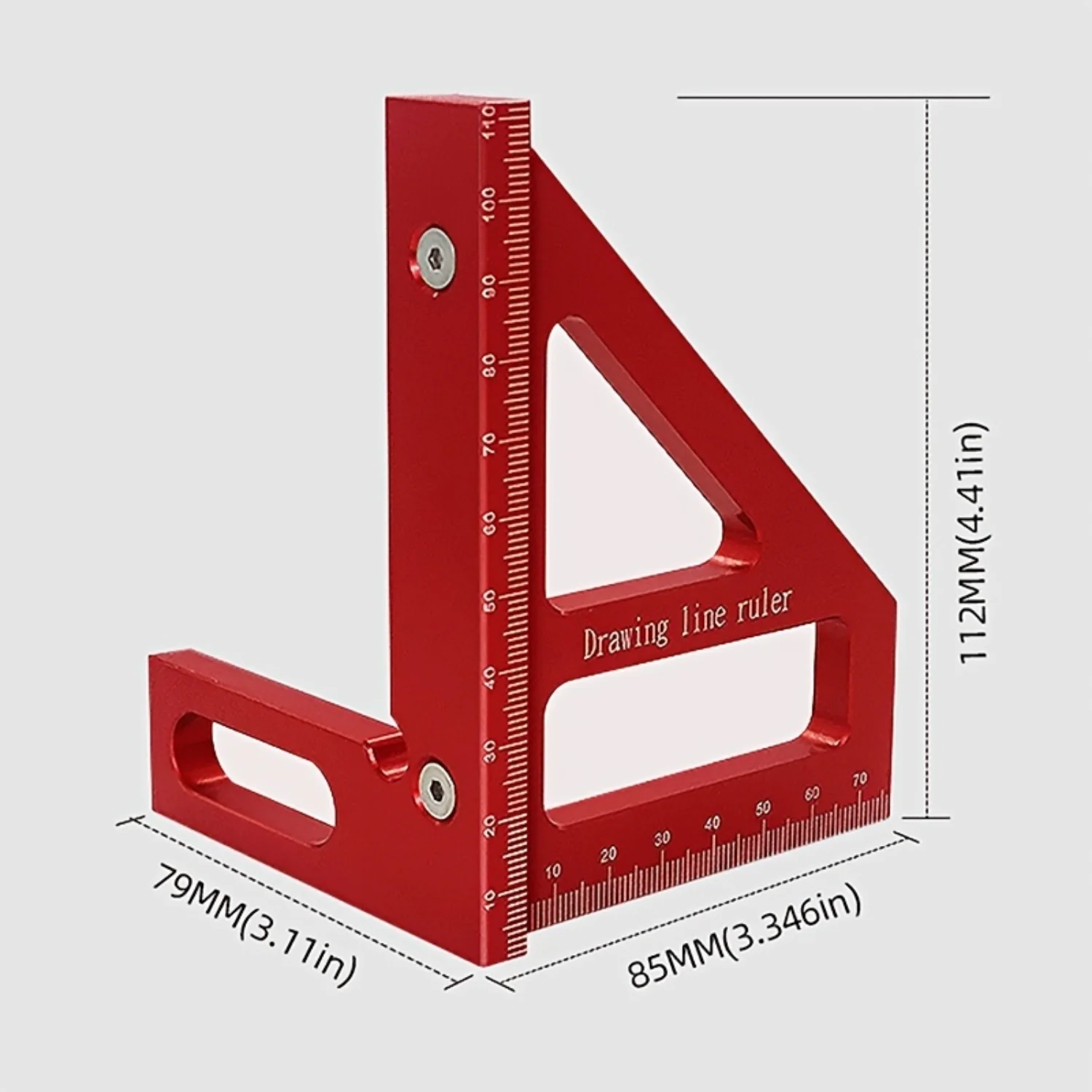 Upgrade Your Woodworking Toolkit With This High-Precision Aluminum Alloy Miter Triangle Ruler!